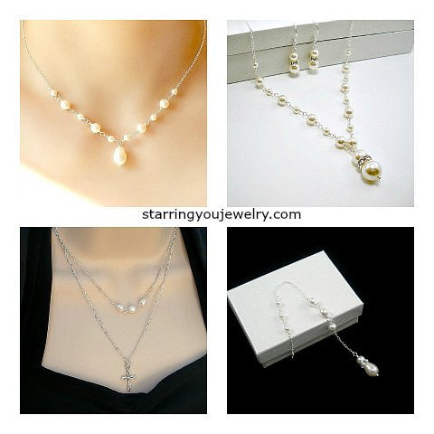 bride pearl wedding jewelry bridal shower gifts
