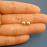 Gold Stud Ball Earrings for Men and Women