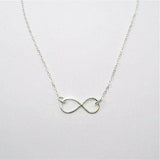 simple infinity necklace sterling silver infinity symbol minimalist