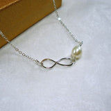 sweet 16 birthday girl gifts infinity pearl necklace
