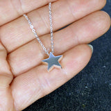 mom gifts message card jewelry silver star necklace