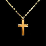 simple cross necklace 14k gold filled