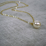 mother of the bride pearl necklace gold