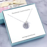 Birth Flower Birthstone Charm Necklace - Sterling Silver, 14k Rose Gold Filled, or 14k Gold Filled