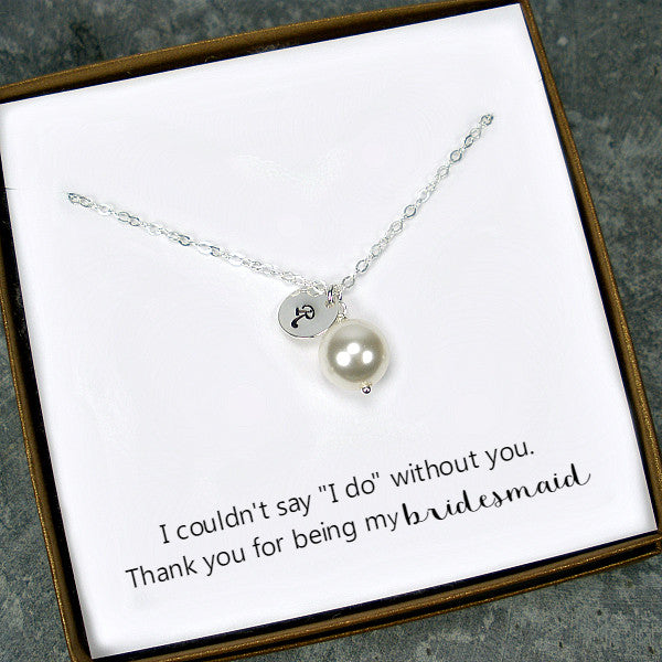 UPROMI Bridesmaid Necklace Set - Stainless Steel Knot Necklace With Gift Bag, Adjustable 18-20 Inch Chain - View #3