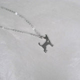 dog necklace for human, labrador yorkie chihuahua silver