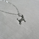 dog necklace for human, labrador yorkie chihuahua silver