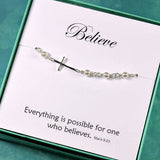 Christian gifts sideways cross bracelet