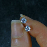  cubic zirconia stud earrings sterling silver