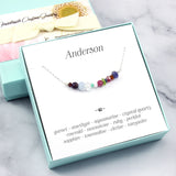 Personalized Family Birthstone Bar Necklace