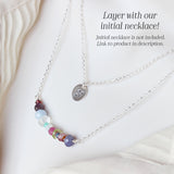 Personalized Family Birthstone Bar Necklace