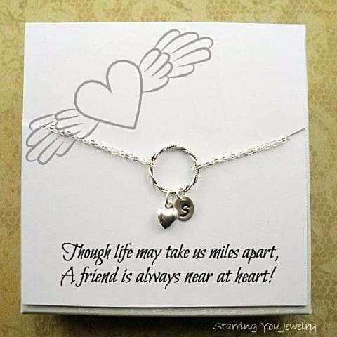 long distance friend gifts friendship bracelet message card jewelry
