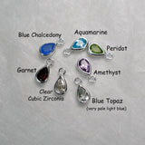 March birthstone necklace gemstone jewelry womens birthday gifts