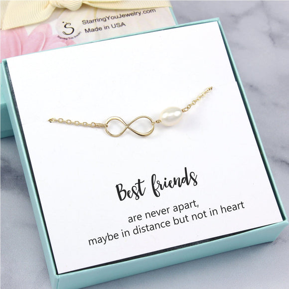 Best Friend Gifts - Infinity Friendship Bracelet, Gold, Made in USA –  Starring You Jewelry