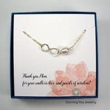 gold mom infinity necklace mom gifts
