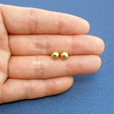 Gold Stud Ball Earrings for Men and Women