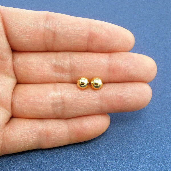 Gold stud earrings for guys hot sale