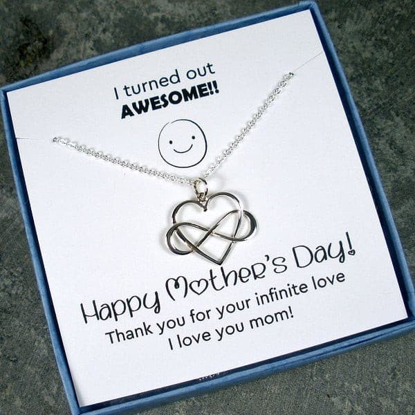 Mother's day infinity shop necklace