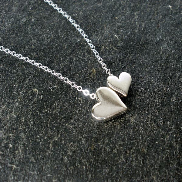 mom heart necklace gift sterling silver
