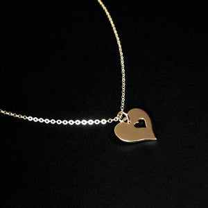 Mother Daughter Necklace Set: Heart Cutout, Sterling Silver