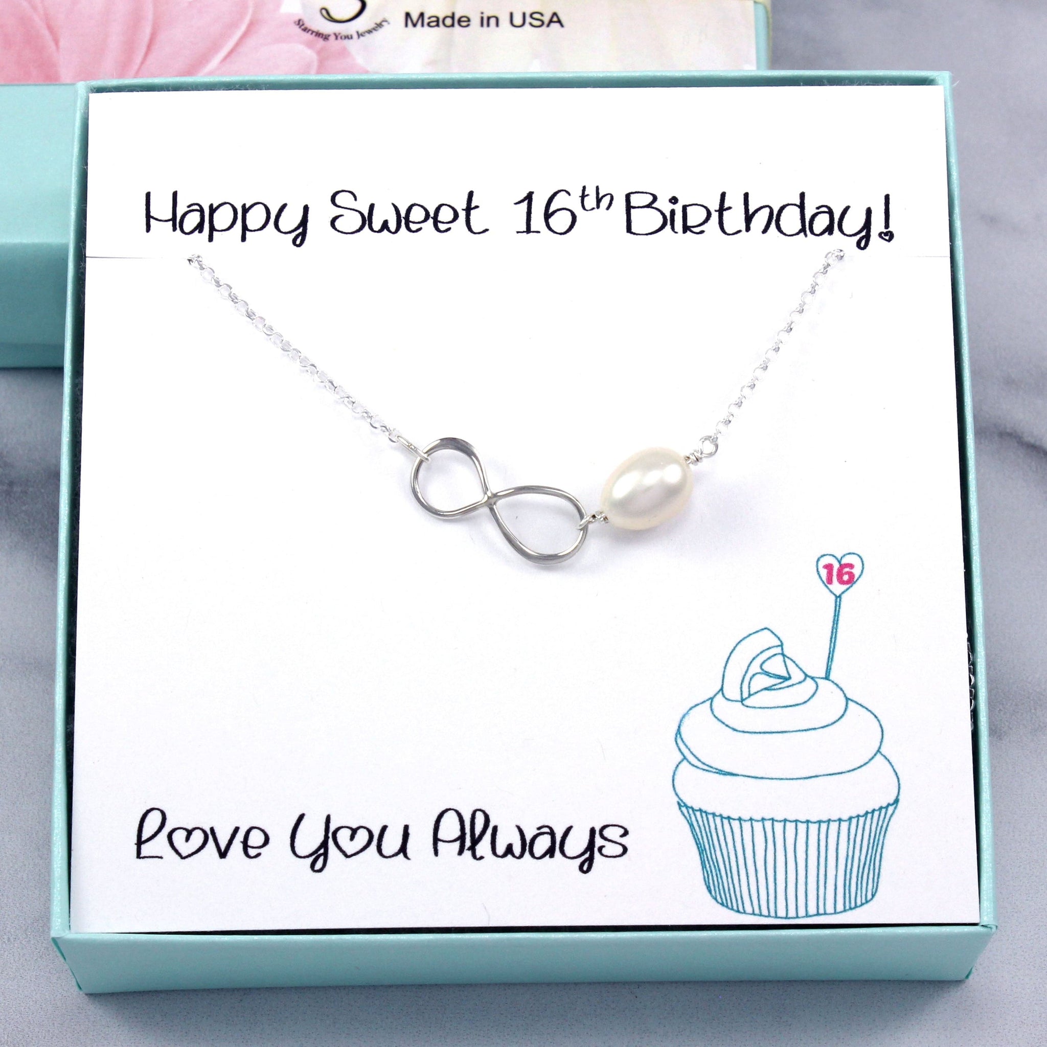 Happy Sweet 16 Birthday Gift for Girl Daughter Sister Granddaughter Starring You Jewelry