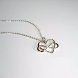 Sterling Silver Infinity Heart Necklace