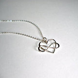 mom birthday gifts, infinity heart necklace message jewelry