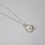 bridesmaid gift pearl drop necklace