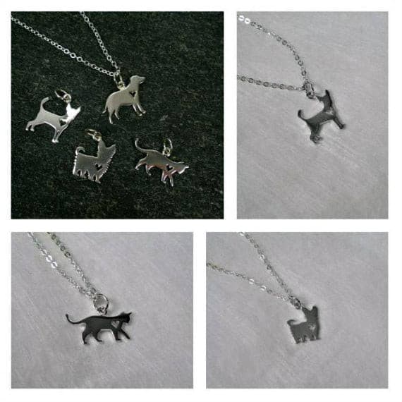 Dog Lover Sterling Silver Charm Necklace – The Glass Station Studio and  Gallery