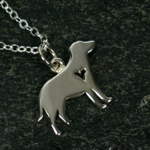 dog necklace for human, labrador yorkie chihuahua silver