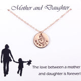 Personalized Mom & Child Always Necklace Gift, 14k Rose/Yellow Gold-Filled or Sterling Silver