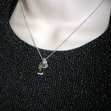 childrens initial necklace for mom gift