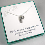 childrens initial necklace for mom gift