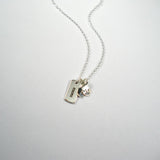 childrens initial necklace for mom gift