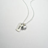 childrens initial necklace for mom gift