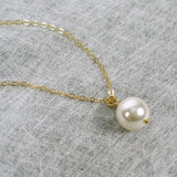 mother of the bride pearl necklace gold