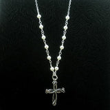 mother of bride groom gifts pearl cross necklace