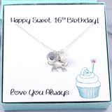 Sweet 16 Gift: Personalized Pet Necklace, Sterling Silver