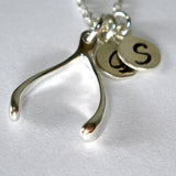 mother daughter necklace initial sterling silver