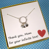 personalized mom gift, children's initial necklace
