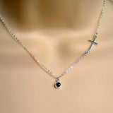 anniversary gift for her gemstone necklace sterling silver