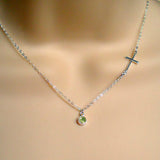 anniversary gift for her gemstone necklace sterling silver