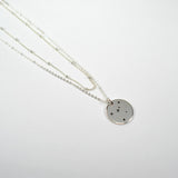 Zodiac Layered Necklace 2 layer Sterling Silver