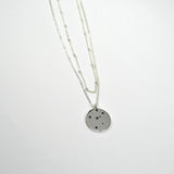 Zodiac Layered Necklace 2 layer Sterling Silver