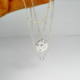 Zodiac Layered Necklace 2 layer Sterling Silver