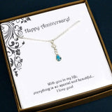 anniversary gift for her silver necklace jewelry