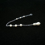 bridal pearl jewelry set necklace earrings backdrop Swarovski