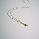 March birthstone necklace gemstone jewelry womens