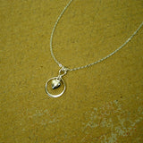 Sterling Silver Infinity Heart Charm Necklace, Dainty Women's Jewelry