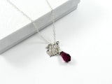 mother of groom gift from bride silver leaf necklace